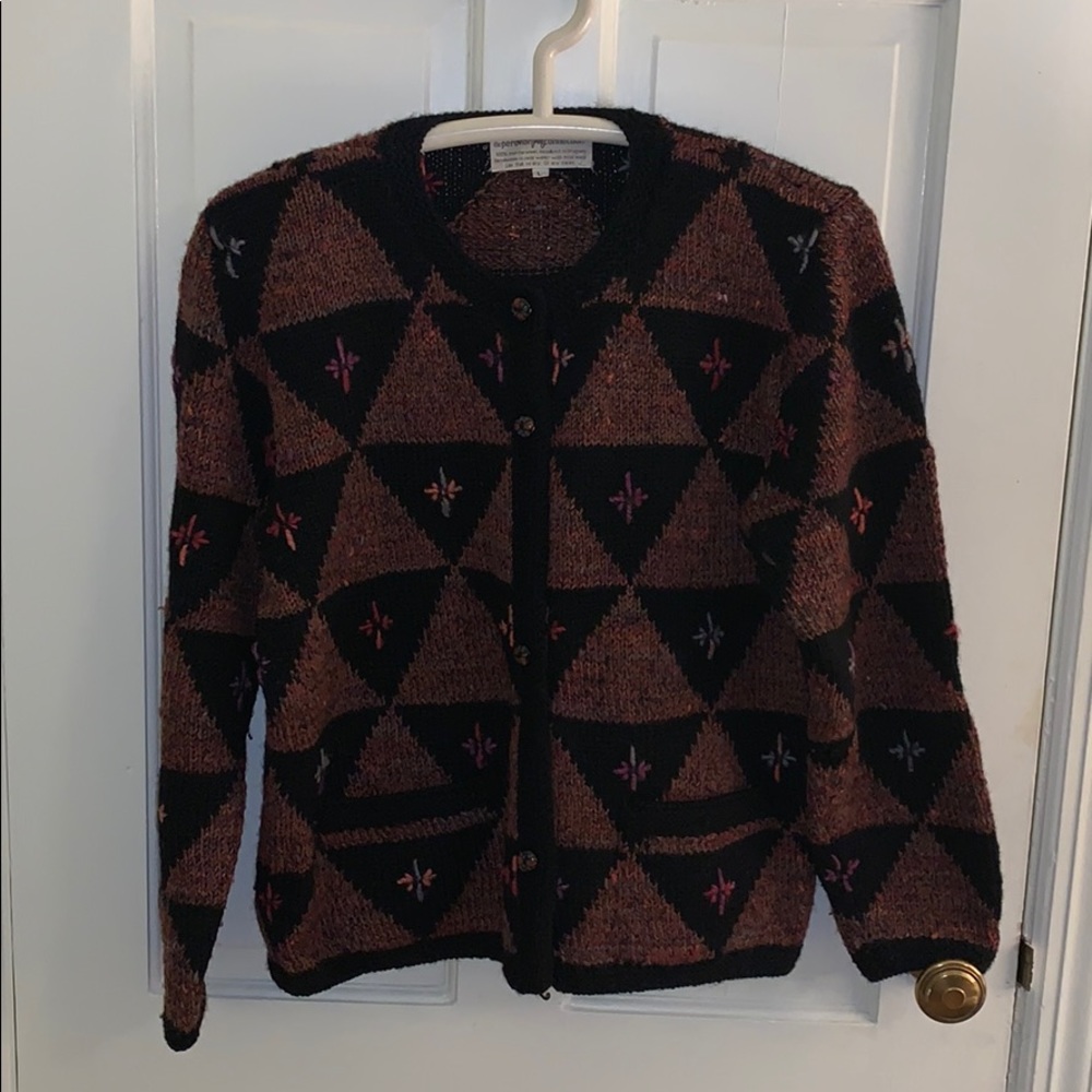 Vintage PERUVIAN Connection Cardigan